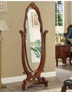 Modern Traditional Durable Decorative Bathroom Living Room Bedroom <b>Mirrors</b> with Wall Mount & <b>Floor</b> Mount - Product Image 3
