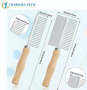 Brosse à dents double face en métal de qualité supérieure pour chiens et chats, instruments vétérinaires - Product Image 5