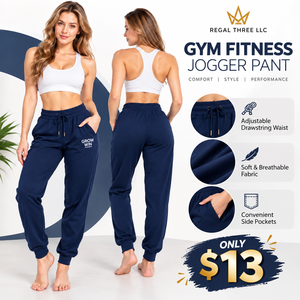 Pantalones Deportivos de Forro Polar de Poliéster Suave y Transpirable con Cordón en la Cintura para Mujer, Pantalones Deportivos Transpirables para Gimnasio y Entrenamiento con Bolsillos Laterales - Product Image 1