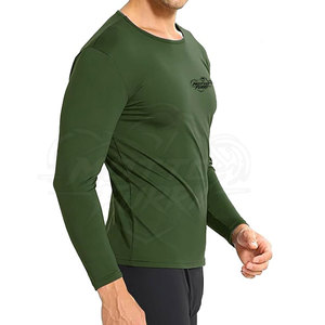 Camisetas Térmicas de Poliéster/Algodón Tejidas Directamente de Fábrica, Logotipo Personalizado, Calidad Premium, Secado Rápido, Transpirables, para Uso Diario Masculino, OEM - Product Image 2