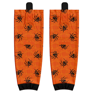 Calcetines de Hockey sobre Hielo Duraderos, Compresión Completa, Color Naranja Profesional para Acción a Alta Velocidad y Comodidad Extrema - Product Image 1