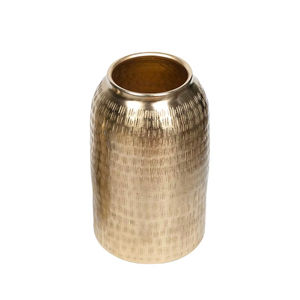 Ensemble de 2 vases à fleurs en aluminium, style vintage, vases décoratifs antiques pour la maison, le salon, le bureau et la table - Product Image 1