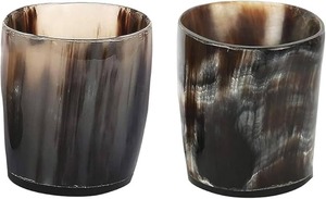 Coupe à boire en corne de buffle naturelle, gravée et polie, de haute qualité, style viking, faite à la main, avec logo personnalisé, mug médiéval en corne de buffle. - Product Image 3