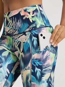 Women's Simple <b>Leopard</b> High Waisted Yoga <b>Leggings</b> Pockets Soft Breathable Four-Way Stretch Tummy Control Non-See-Through Workout - Product Image 5
