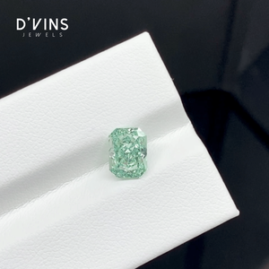 Diamante Cultivado en Laboratorio D'vins Jewel DJ 546, 1.31CT, Corte Cojín, Verde Intenso Fantasía, VS1, HPHT, Certificado IGI 2486420927 - Product Image 1