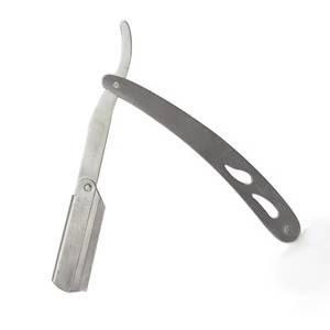 Straight <b>Razor</b> Stainless Steel Single Blade For Barber Shop <b>Men</b> Face Shaving Manual <b>Razor</b> - Product Image 5