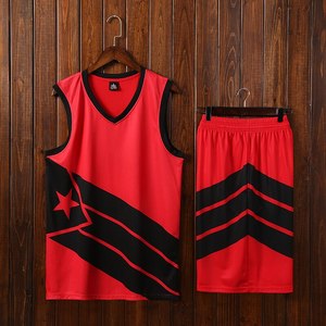 Ensemble de maillot de basketball personnalisable imprimé par transfert thermique, débardeur unisexe sans manches en maille avec imprimé drapeau et short à taille élastique - Product Image 6