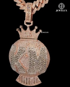 Colgante de Diamantes con Incrustaciones de Alta Demanda, Joyería Hip Hop al Por Mayor, Mejor Precio de Proveedor Indio - Product Image 4