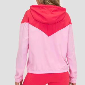 Chaqueta cortavientos de color sólido para mujer, talla grande, impermeable, transpirable, deportiva, para viajes, correr, trotar. - Product Image 4