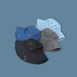 Sombrero de Pesca Personalizado de Ala Ancha con Logotipo Bordado, Sombrero para el Sol, Sombreros de Pescador de Mezclilla a la Moda - Product Image 4