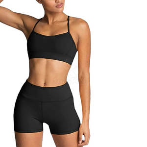 Conjunto Deportivo de Shorts y Top de Yoga para Mujer, Ligero, Transpirable, de Secado Rápido, Antibacterial y Cómodo para el Gimnasio - Product Image 2