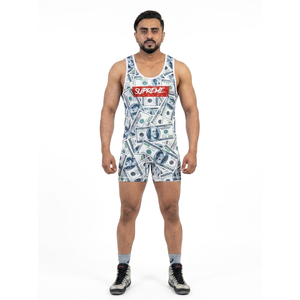 Combinaison de compression personnalisée pour homme, débardeur respirant dos nageur, design sublimé, étiquette OEM, combinaison de sport 82% polyester/18% élasthanne - Product Image 1