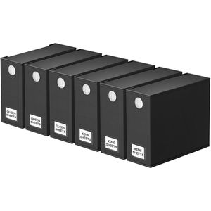 Lot de 6 organiseurs de draps pliables avec fenêtre, pour lits Queen et King, rangement de linge de maison - Product Image 1