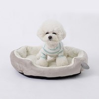 Lit pour chien rond en coton PP orthopédique doux et luxueux, canapé pour animaux de compagnie, fabrication sur mesure OEM ODM, coussin pour canapé pour animaux de compagnie