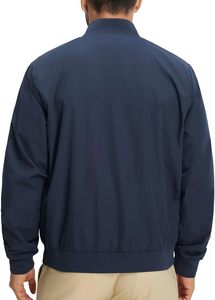 Mens Bomber Jacket Lightweight Casual Golf Windbreaker Spring Fall Full Zip Up <b>Coat</b> Jackets for Men - Product Image 4