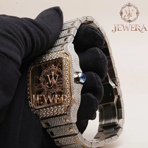 Mossinate Luxury Stainless Steel Gold and Silver Diamond <b>Watch</b> Elegant and Durable Timepiece with Stunning Diamond Detailing - Product Image 4
