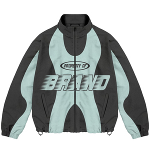BRAND Tracksuit Set Color Blocking Full Zipper Sporty <b>Jogger</b> Suit Unisex Adult Spring Breathable <b>Polyester</b> 320gsm - Product Image 4