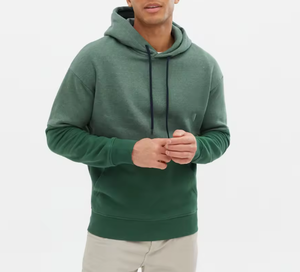 เสื้อฮู้ดผู้ชายผ้าฝ้าย 100% แบบสวมหัว ระบายอากาศได้ดีและแห้งเร็ว - Product Image 3