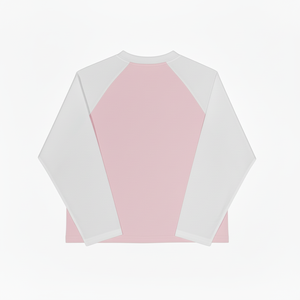 Camisetas de Béisbol Raglán Personalizadas para Mujer, Cuello Redondo Informal, Manga Larga, Dobladillo Curvo, Camiseta de Manga Larga, Top Personalizado con Cuello Redondo - Product Image 2