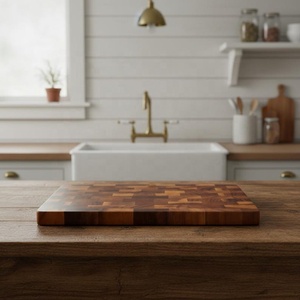 Planche à découper rectangulaire en bois artisanale Artizon Studio avec finition lisse, réutilisable et durable, passe au lave-vaisselle - Product Image 6