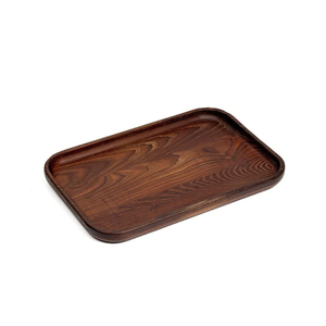 Plateau ovale en bois, plateau rectangulaire en bois, plateau de service, couleur unie, design minimaliste fait main, vaisselle et assiettes - Product Image 4