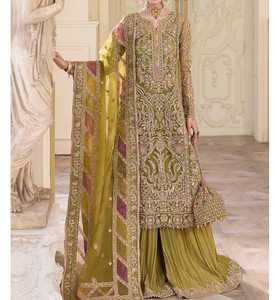 Nuevo vestido de novia Mehndi de alta calidad, crea tu día especial con el mejor atuendo elegante, vestido de mujer con mangas largas. - Product Image 1