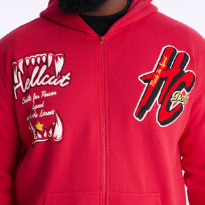 Sudadera con capucha de alta calidad, anti-bolitas, de forro polar grueso, de algodón para invierno, lisa, al por mayor, Sudadera con capucha Spider - Product Image 2