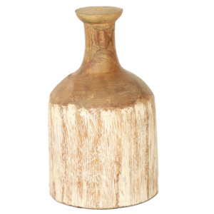 Florero de Madera Artesanal, Decoración para el Hogar de Madera Natural por Aqdus Saleem - Product Image 1