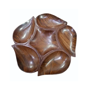 Bandeja de madera creativa para frutos secos, bandeja simple con rejilla para servir frutos secos en la sala de estar, plato para servir frutos secos. - Product Image 2