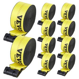 Correas de Amarre para Camiones de 4 x 40 Pulgadas, Capacidad de Carga de 6000 Libras, Resistencia a la Rotura de 18000 Libras, Gancho Plano, Accesorios para Control de Carga en Plataformas - Product Image 1