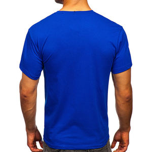 T-shirts de sport et fitness pour hommes en gros – 100 % coton, col rond, manches courtes, coupe classique, haute qualité, personnalisables avec logo - Product Image 5