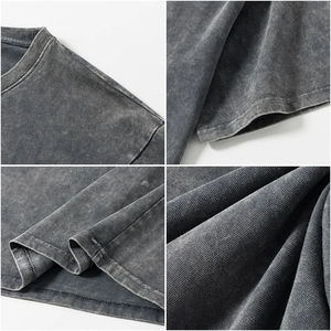 Camiseta de Verano para Hombre con Lavado Ácido, Último Diseño, Secado Rápido, Personalizada, Manga Corta, Impresión con Lavado Ácido, en Oferta - Product Image 4