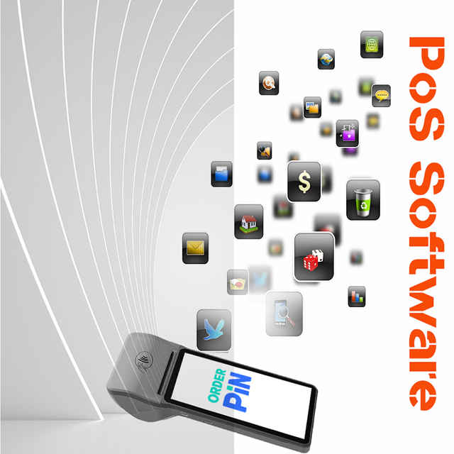 Pos Systems Software with Ticket Printer Android Pos Terminal With SIM Card Portable Pos Machine