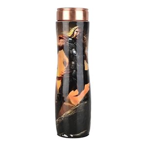 Botella de Agua de Cobre Puro Capitán América, Diseño Sublimado, Vaso de Viaje con Tapa de Cobre, Estilo Novedoso - Product Image 2
