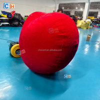Décorations géantes gonflables de 1,8 m, modèle de cœur en peluche gonflable pour la décoration d'événements de la Saint-Valentin