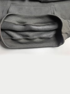 Sweat à capuche personnalisé de luxe pour homme, de haute qualité, 100 % coton, doublure polaire, col surdimensionné, imprimé floqué - Product Image 5