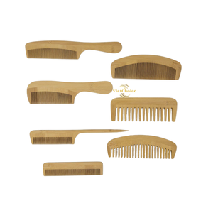 Peigne à dents larges en bambou, grande taille, style classique, pour usage domestique, outil de coiffure pour adultes, prix abordable - Product Image 4