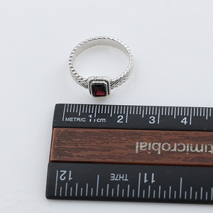 Natural <b>Garnet</b> Wholesale 925 Sterling <b>Silver</b> <b>Ring</b> Handmade Red <b>Garnet</b> Bezel Set Chevron Band <b>Ring</b> for Women - Product Image 4