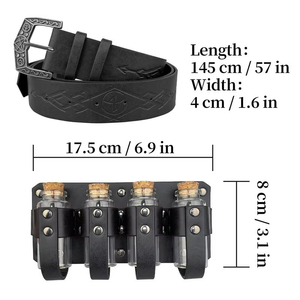 Ceinture ajustable en cuir PU Imra Impex, style alchimie médiévale, pour cosplay, jeux de rôle, festivals, accessoire de costume portable 2026 - Product Image 5