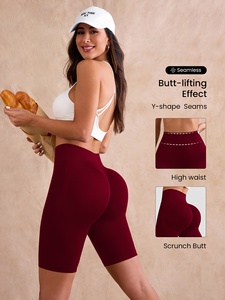 Premium Seamless Women Yoga Booty Shorts High Stretch Gym Fitness Workout Biker Shorts Custom Branding OEM ODM Wholesale Sports - Product Image 3