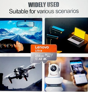Tarjeta de Memoria Micro SD de Alta Velocidad Lenovo de 512 GB, Video 4K Full HD, Compatible con Teléfonos, Cámaras de Acción GoPro, 64 GB, 128 GB, 256 GB - Product Image 2