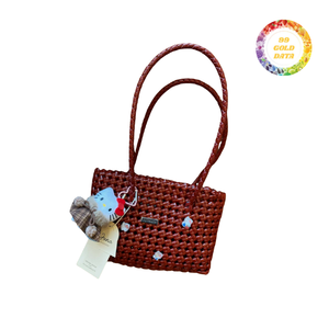 Petit sac fourre-tout multifonctionnel en plastique tissé pour les courses - Product Image 3