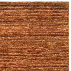 Tapis rectangulaire rayé moderne en laine et acrylique, tufté à la main, à poils ras, résistant aux taches, pour salon - Product Image 3