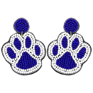 Boucles d'oreilles pendantes en perles de rocaille faites à la main en forme de crayon pour la Fête des Enseignants par MD HANDICRAFTS - Product Image 4