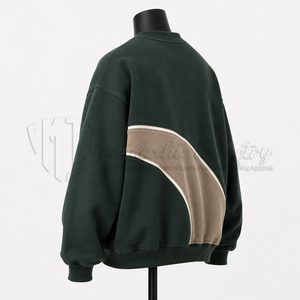Custom Men's <b>Sweatshirt</b> Oversized Crewneck Pullover <b>Fleece</b> <b>Sweatshirt</b> Streetwear Casual <b>Sweatshirt</b> Manufacturer Wholesale - Product Image 5