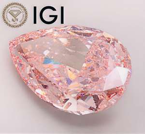 Aniva - Diamante Rosa Fantasía de 12 Quilates, Cultivado en Laboratorio, Certificado por IGI, Corte Excelente VS, Diamante Suelto FPPC01 para Joyería - Product Image 1