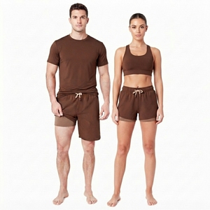 Hot Sale <b>Men</b> Swim <b>Trunks</b> With Compression Liner 2 in 1 Quick Dry Swimwear Short With Zipper Pockets Street Style Double Layer - Product Image 2