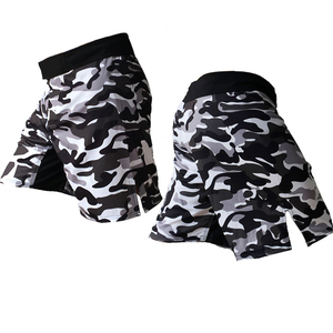 Shorts de MMA pour hommes de qualité supérieure, respirants, pour la pratique des arts martiaux, couleur unie - Product Image 6