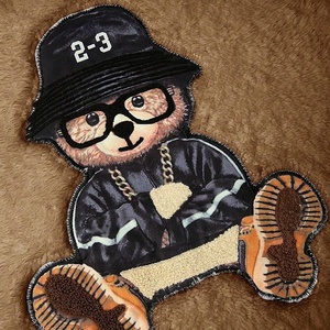 Sudadera con Capucha Personalizada al por Mayor de Alta Calidad con Bordado de Oso, Capucha y Bolsillo, Sudadera de Moda Otoñal para Hombre - Product Image 5