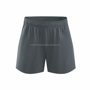 Mens High Waist Quick-Dry Eco-Friendly 100% Polyester <b>Gym</b> <b>Shorts</b> Drawstring Exercise Training Running Track Sports Bottoms - Product Image 3